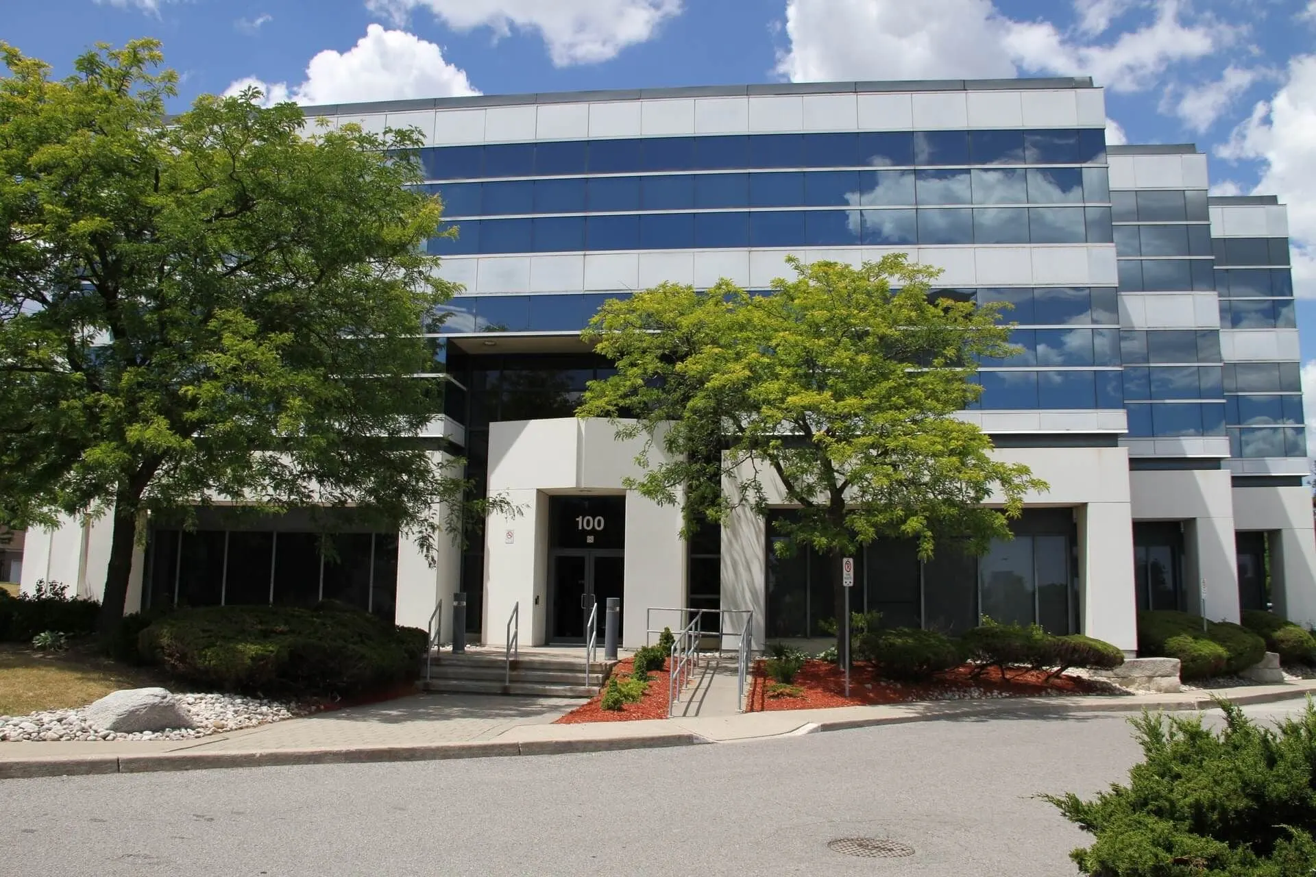 The office building at 100 Cowdray Court, Scarborough, home of Miliotis Dental